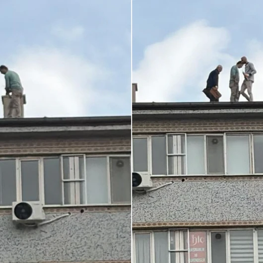 Elazığ'da Yürekleri Ağza Getiren Anlar: Metrelerce Yükseklikte Ölüme Meydan Okudular