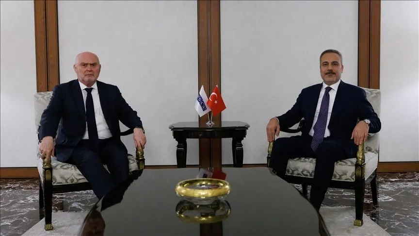 Dışişleri Bakanı Fidan, Ankara'da AGİT Genel Sekreteri Sinirlioğlu ile görüştü
