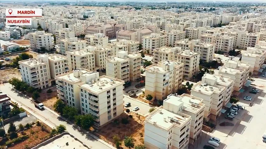 Bakan Kurum yeniden imar edilen Mardin'in Nusaybin ilçesinin görüntülerini paylaştı