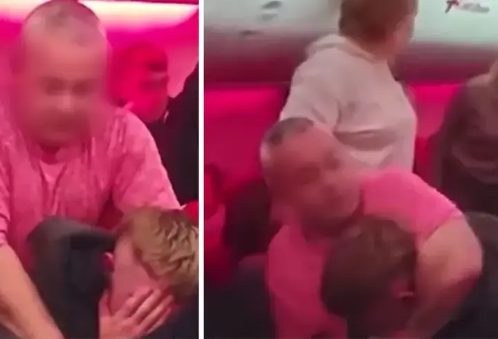Uçakta birbirlerine girdiler! Ömür boyu yasak