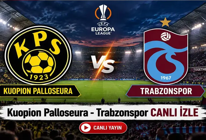 Kuopıon Palloseura - Trabzonspor Canlı İzle| Konferans Ligi Trabzonspor Maçı TRT 1 Şifresiz & Canlı İzle! İşte Maç Kadrosu