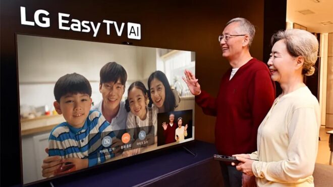 Yaşlılara yönelik hazırlanan televizyon LG Easy TV tanıtıldı