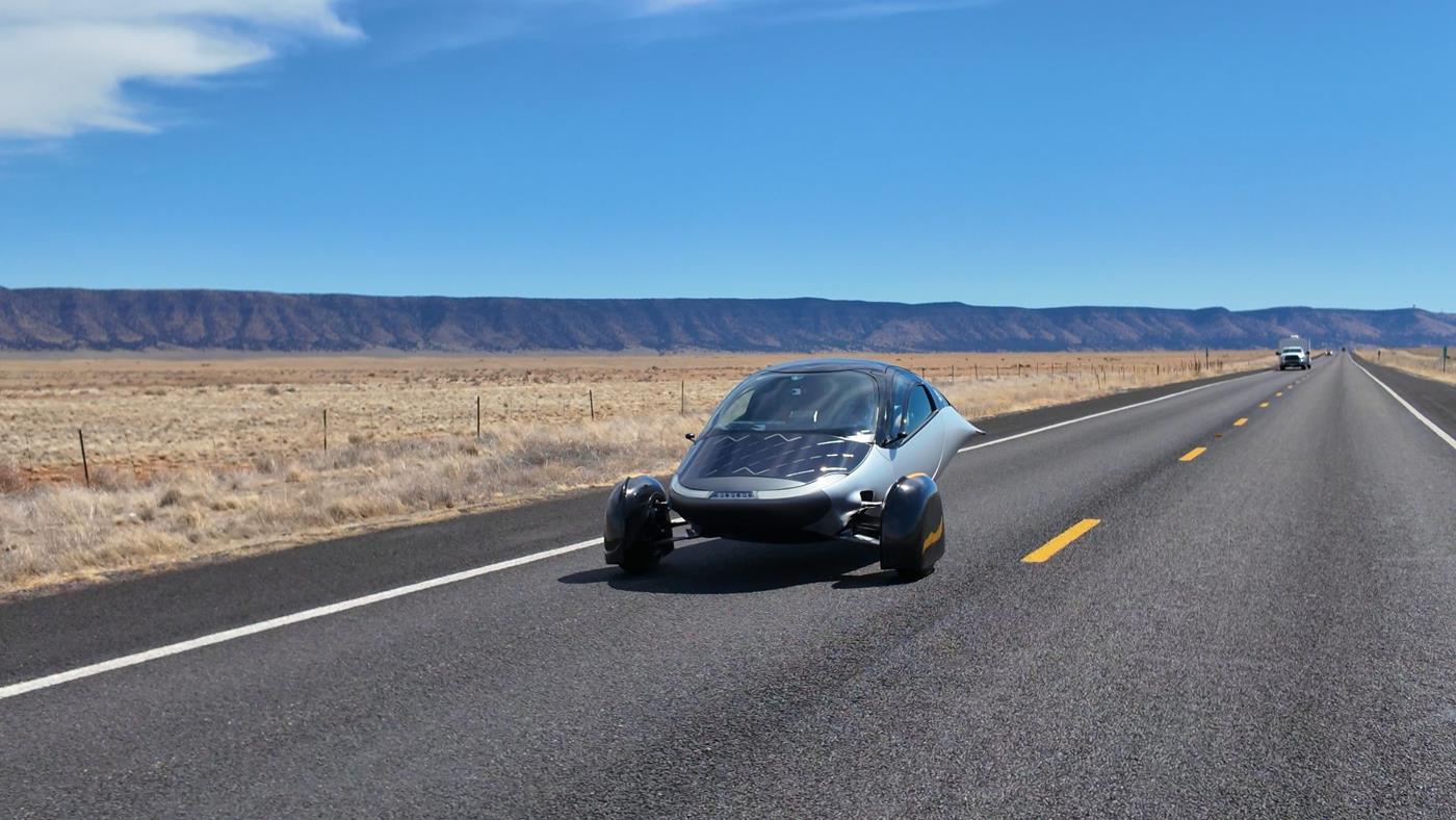 Aptera’nın güneş enerjili elektrikli aracı ilk uzun yol testini tamamladı