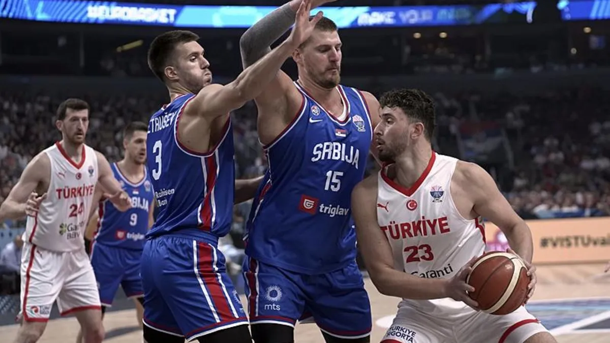 Türkiye 95-90 Sırbistan (MAÇ SONUCU ÖZET) 12 Dev Adam lider çıktı!