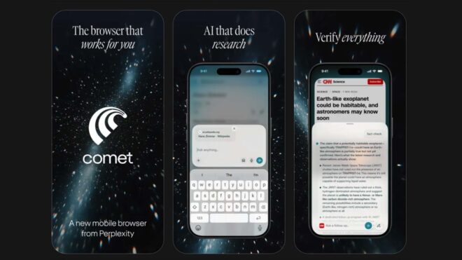 Perplexity, yapay zeka tarayıcısı Comet’i iOS için de yayınladı