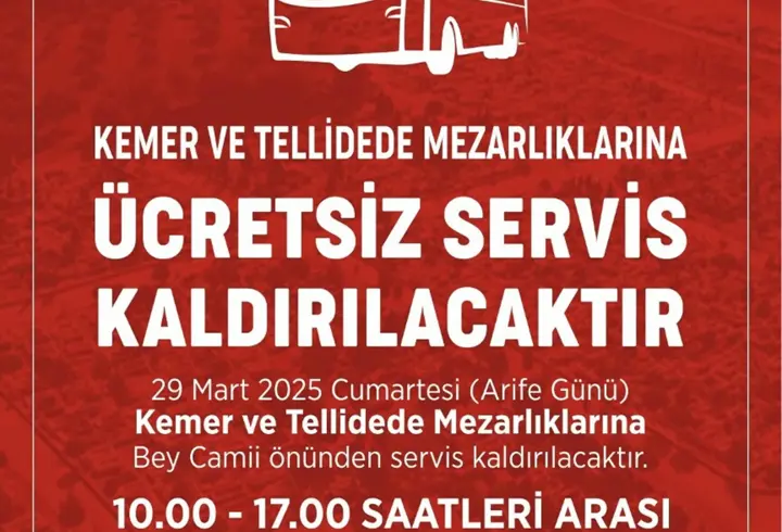 Efeler'den mezarlık ziyaretlerine ücretsiz ulaşım desteği