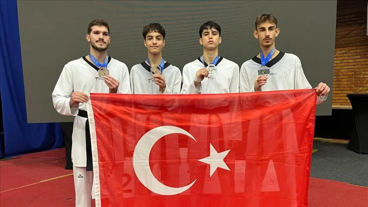 Milli tekvandocular Ümitler Avrupa Şampiyonası'nda 4 madalya kazandı
