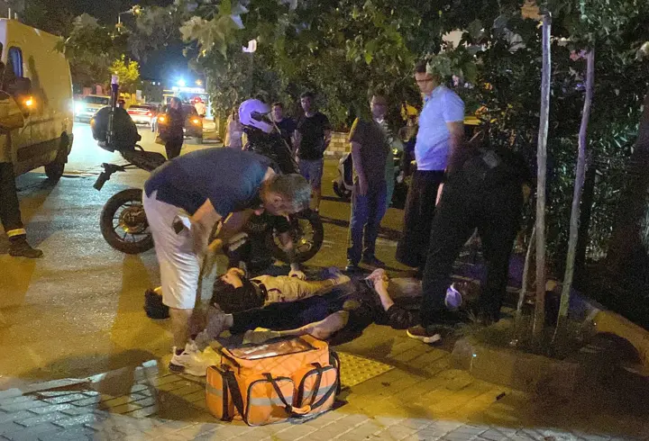 Polisten Kaçan Motosiklet Kazası: 2 Yaralı