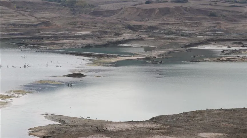 Tekirdağ'da Naip Barajı'nın doluluk oranı yağışlara rağmen artmadı