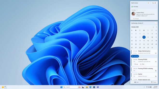 Windows 11 için Windows 10’dan tanıdık “Agenda” görünümü geliyor