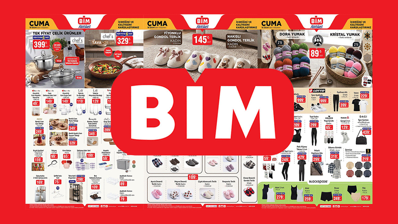 Çılgın İndirimler Başladı! Bugün Bim'e Hangi Ürünler Geliyor? (Bim 16-22 Ekim)