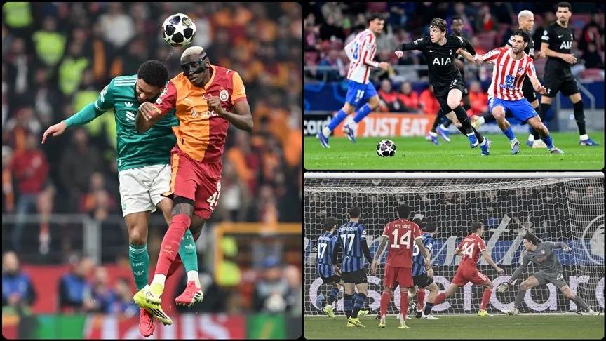 UEFA Şampiyonlar Ligi'nde son 16 turu heyecanı 4 maçla başladı