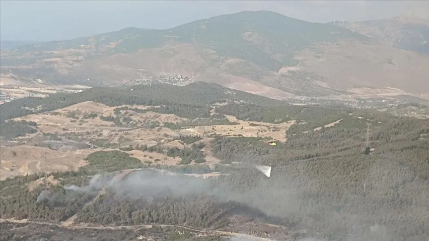 İzmir'in Aliağa ilçesinde çıkan orman yangını kontrol altına alındı