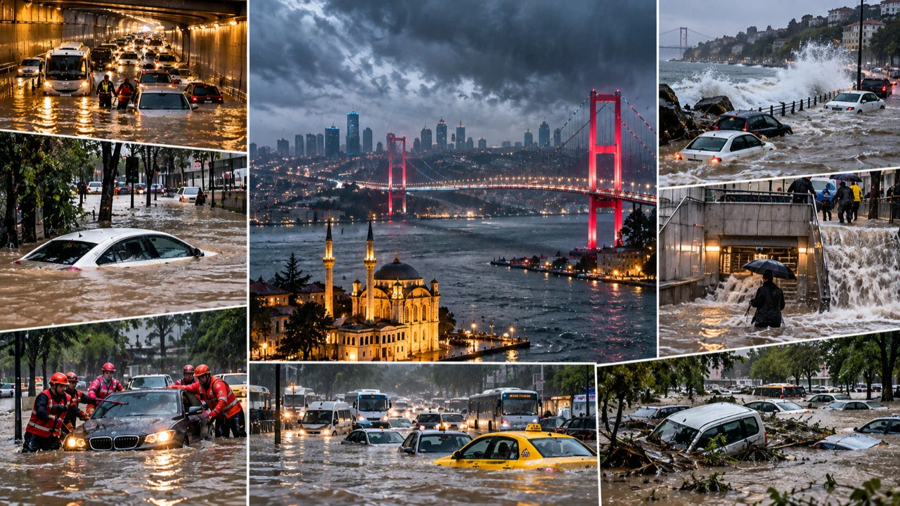 İstanbul'da Gökten Su Boşaldı! İşte Yağışın Rekor Kırdığı İlçeler