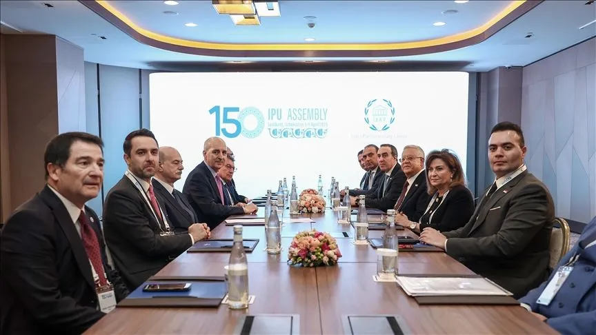 TBMM Başkanı Kurtulmuş, Mısır Temsilciler Meclisi Başkanı Gebali ile görüştü