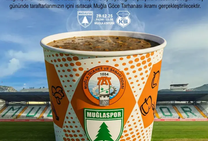 Muğlaspor'dan maça gelen taraftara tarhana çorbası ikramı