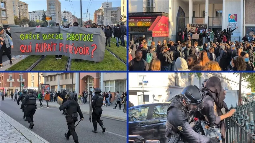 Fransa'da kemer sıkma politikaları karşıtı eylemler düzenleniyor