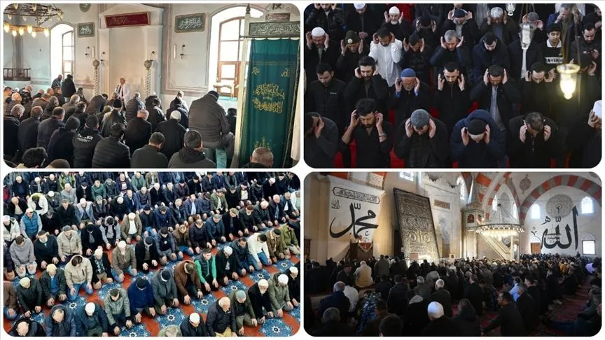 Ramazan ayının ilk cuma namazı kılındı