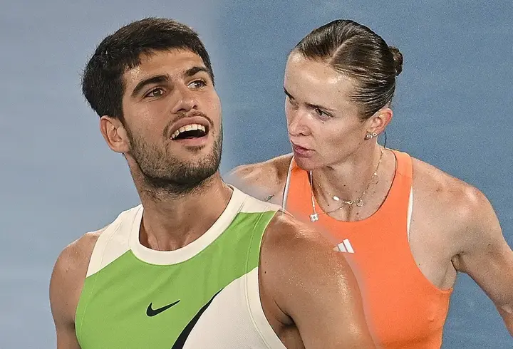 Avustralya Açık'ta Alcaraz ve Svitolina yarı finale yükseldi
