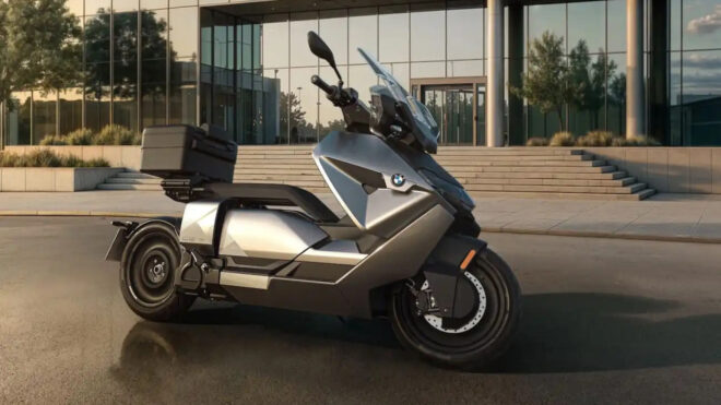Fütüristik elektrikli motosiklet BMW CE 04 yenilendi