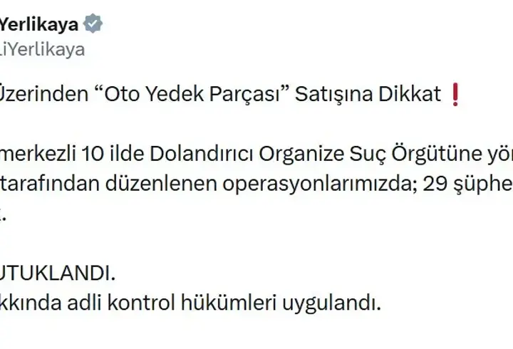 Tekirdağ merkezli 10 ilde dolandırıcılık operasyonu: 25 tutuklama