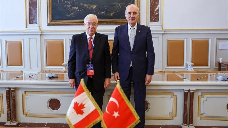 TBMM Başkanı Kurtulmuş, Kanada Avam Meclisi Başkanı Scarpaleggia İle Görüştü