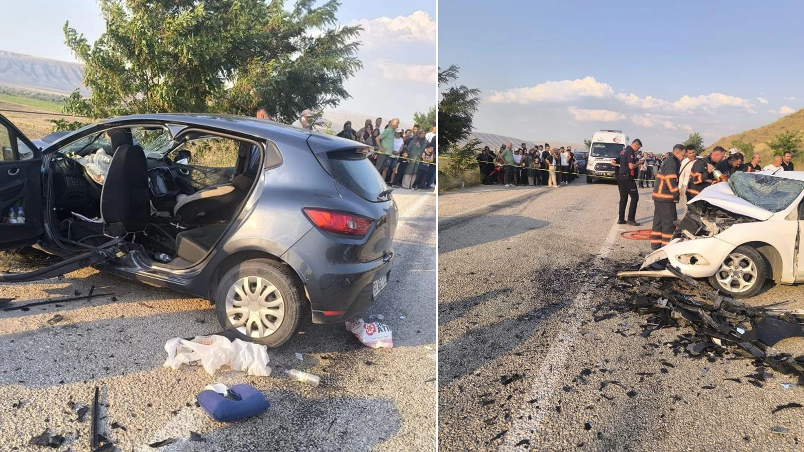 Çankırı'da iki otomobil çarpıştı: 1 ölü, 6 yaralı