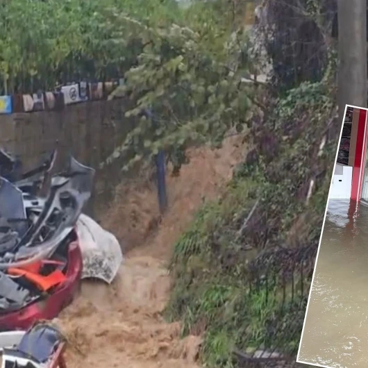 Zonguldak’ta Sağanak Alarmı! Dere Taştı, İstinat Duvarı Çöktü