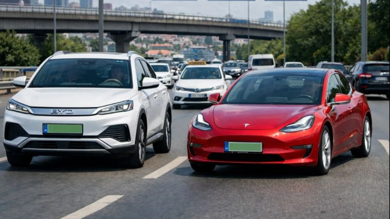 Tesla İngiltere'de zayıfladı, BYD hızla yaklaşıyor