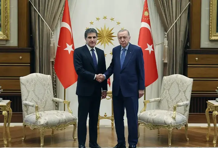 SON DAKİKA | Cumhurbaşkanı Erdoğan, Neçirvan Barzani'yi kabul etti