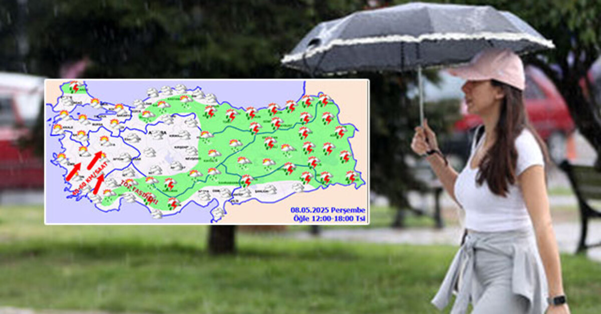 Meteoroloji'den flaş uyarı! 6 bölgede sağanak!