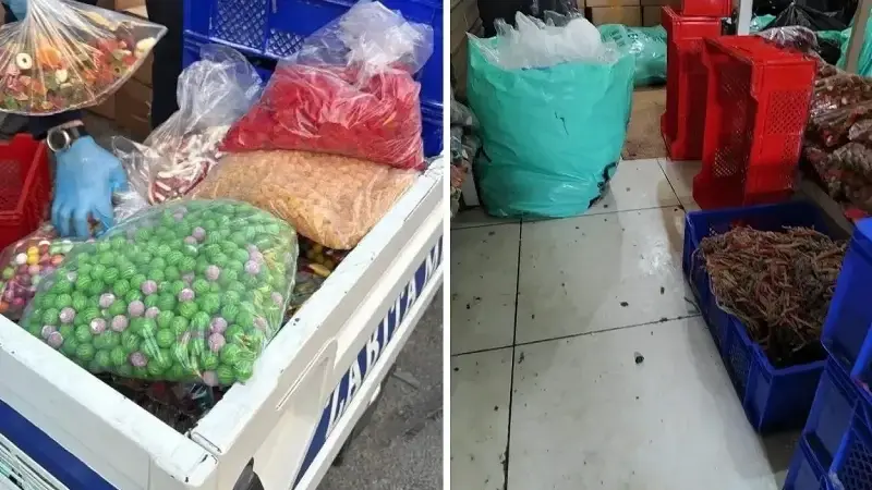 Esenyurt'ta kaçak şekerleme atölyesine baskın. 9 ton ürün imha edildi
