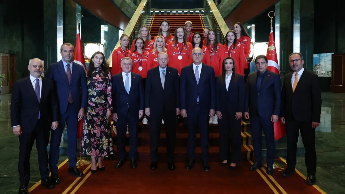 Başkan Recep Tayyip Erdoğan, Filenin Sultanları'nı kabul etti