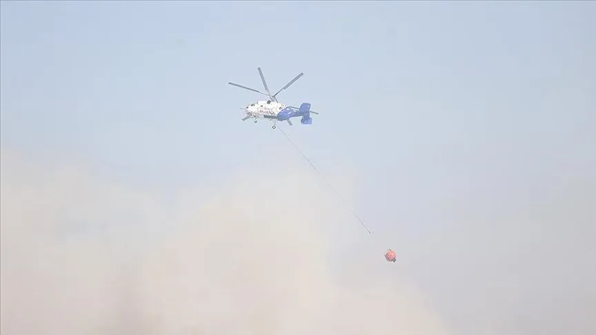 Kırklareli'ndeki orman yangınına havadan ve karadan müdahale ediliyor