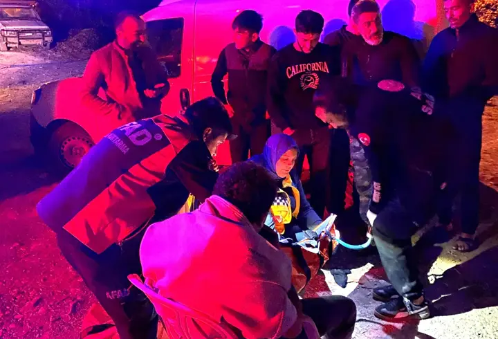 Osmaniye’de çalılıklara düşerek bacağını kıran öğrenciyi AFAD kurtardı