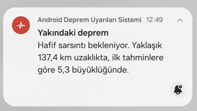 Android Deprem Uyarı Sistemi, İstanbul depremlerinde de görevini yaptı