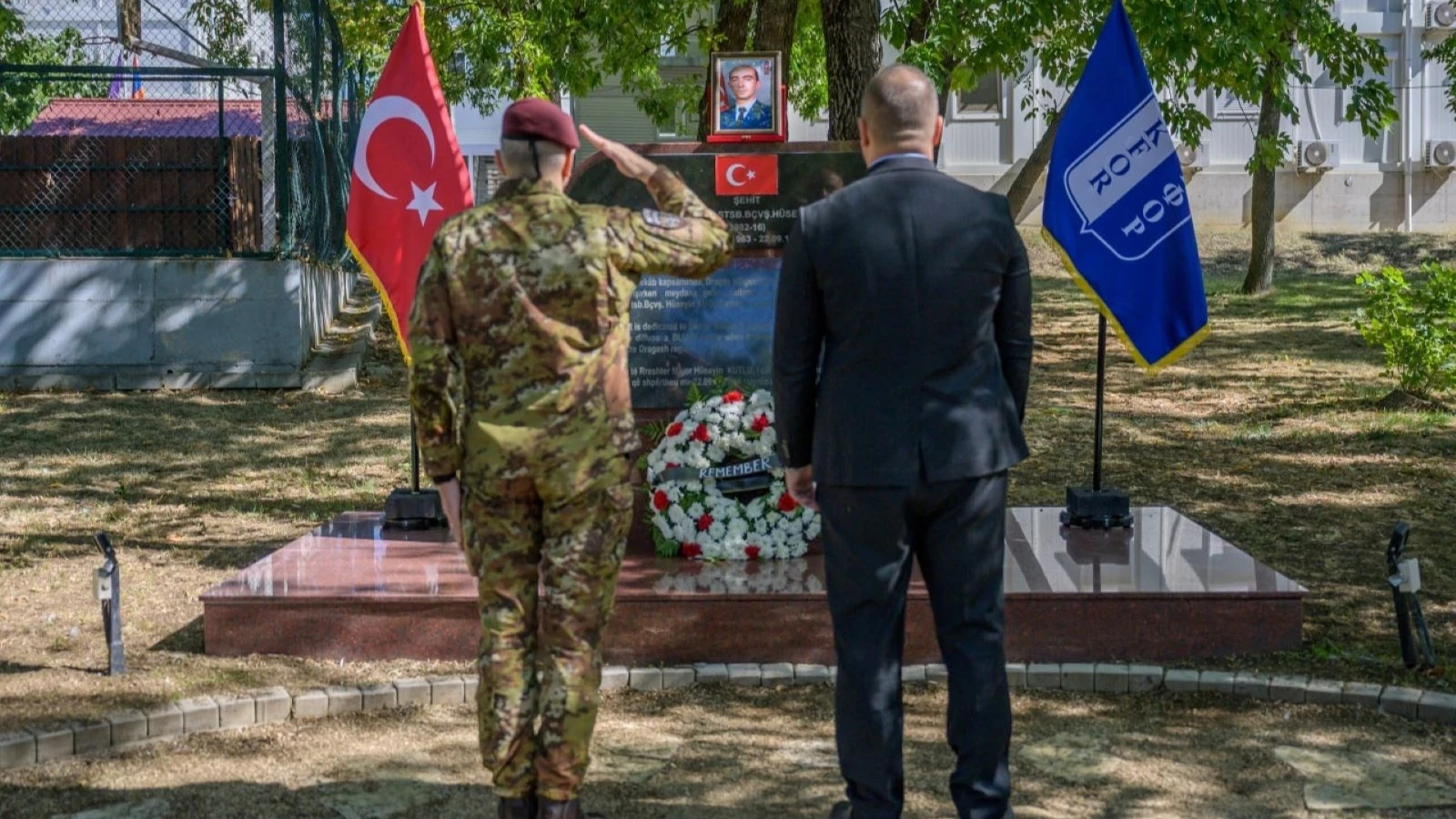 KFOR, Kosova'da şehit olan Türk askeri Hüseyin Kutlu'yu andı