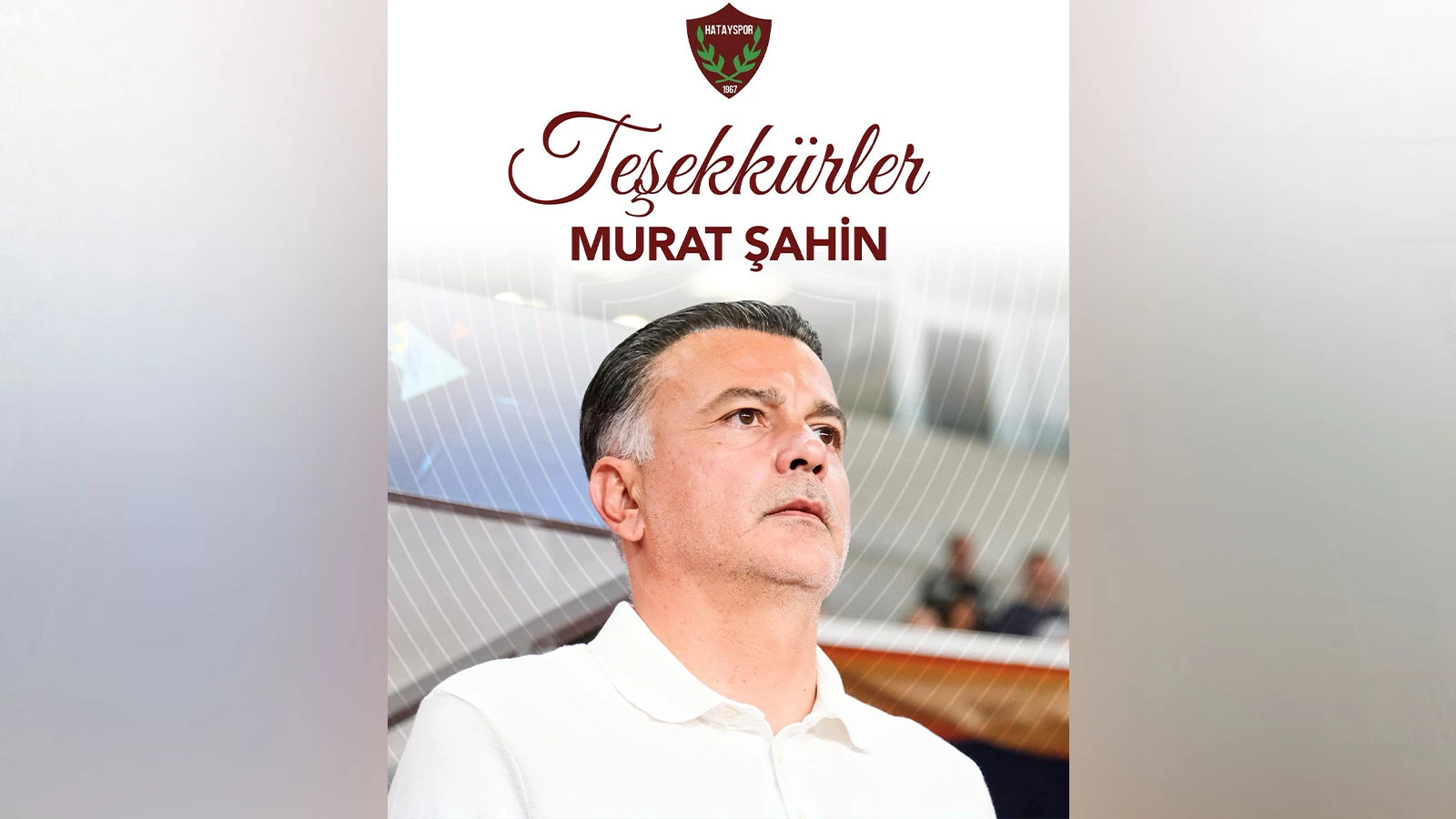 Hatayspor, teknik direktör Murat Şahin ile yollarını ayırdı