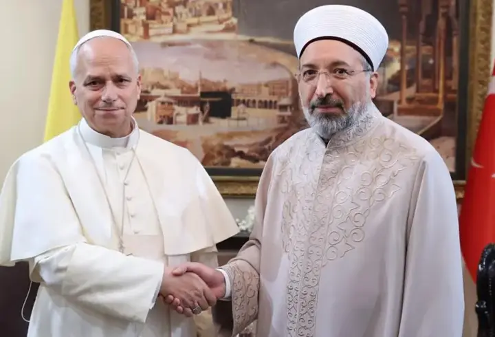 Diyanet İşleri Başkanı Arpaguş, Papa 14. Leo ile görüştü