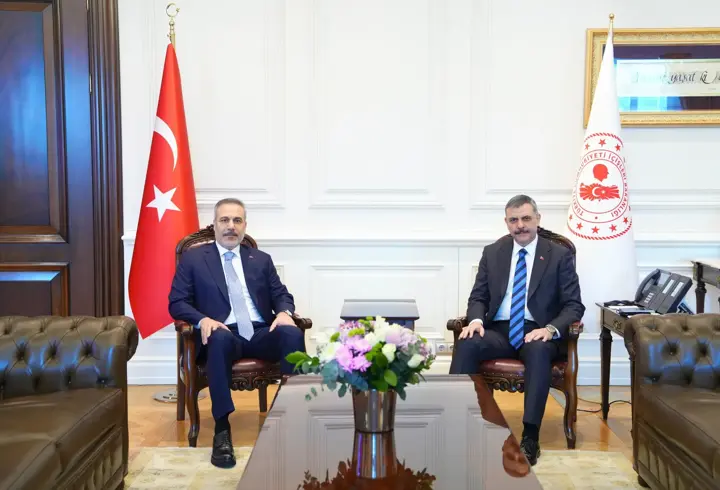 Bakan Fidan, İçişleri Bakanı Çiftçi'yi ziyaret etti