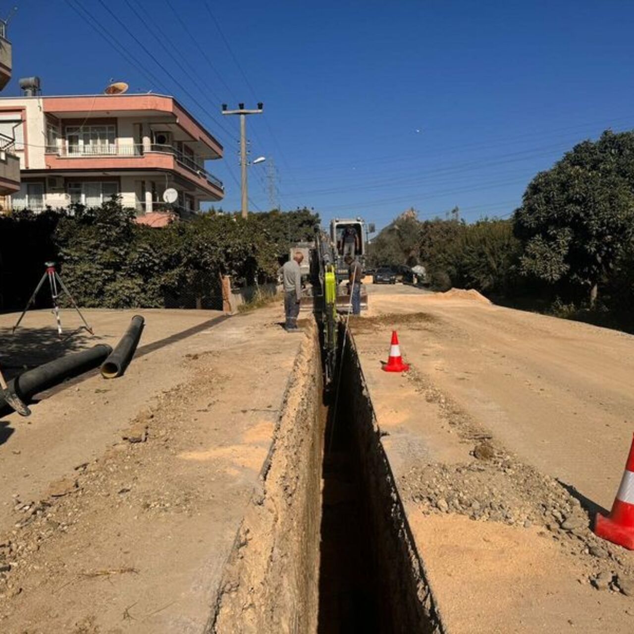 Manavgat Taşağıl'da ilk kez kanalizasyon çalışması