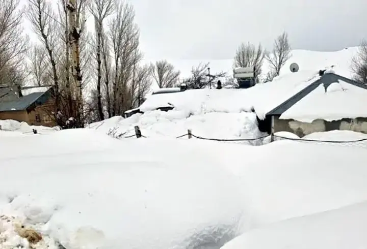 Van’da 76 yerleşim yerinin yolu kapandı; kırsal mahallede evler kara gömüldü
