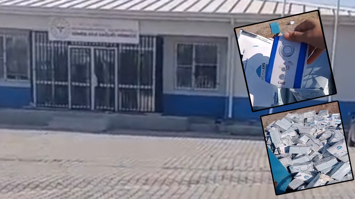 Tepki çeken görüntüler! Binlerce maske, eldiven ve acil durum çağrı butonu çöpe atıldı
