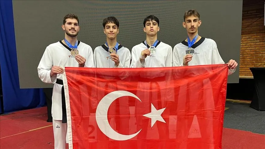 Milli tekvandocular, Ümitler Avrupa Şampiyonası'nda 4 madalya kazandı