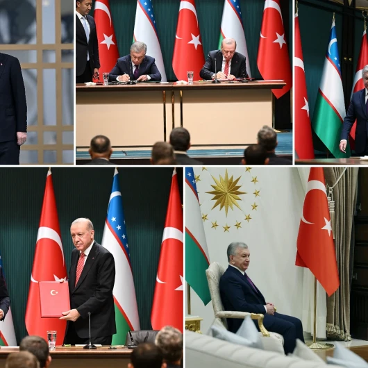 Cumhurbaşkanı Erdoğan Mirziyoyev'i Kabul Etti: Beştepe'de Stratejik İmzalar Atıldı