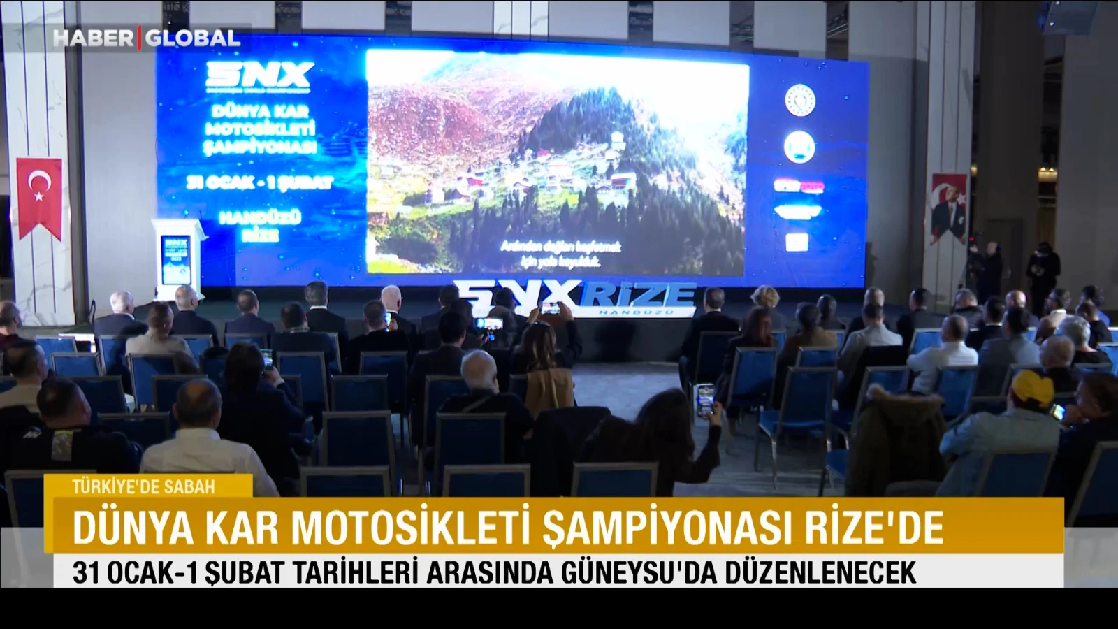 Dünya kar motosikleti şampiyonası Rize'de
