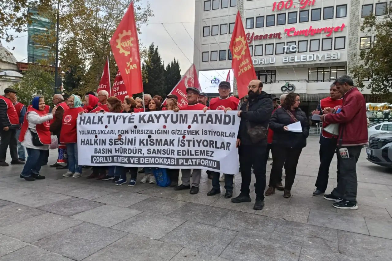 Çorlu Emek Ve Demokrasi Güçleri: Halkın Haber Alma Hakkına Kayyum Darbesi Kabul Edilemez