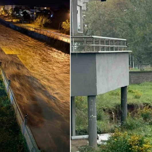 Yalova'da 5 Katlı Binanın Bahçesi Çöktü! 20 Kişi Apar Topar Tahliye Edildi