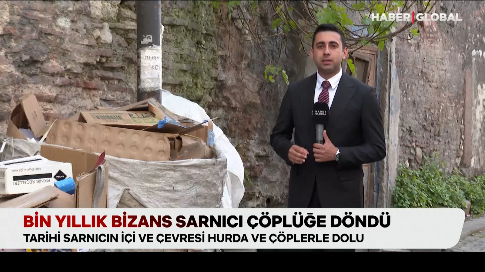 Bin yıllık Bizans Sarnıcı çöplüğe döndü