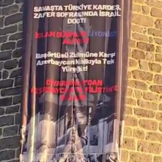 Diyarbakır'dan Azerbaycan'daki Başörtüsü Yasağına Pankartla Protesto: Zulme Karşı Tek Yüreğiz